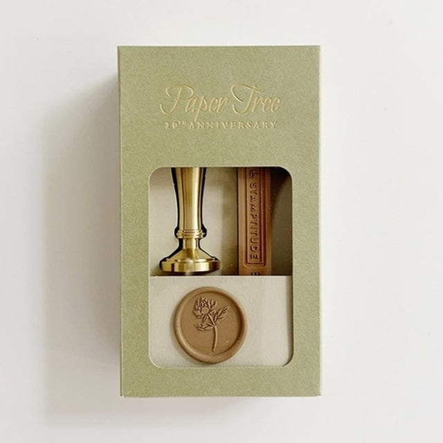 Paper Tree/シーリングスタンプ＆ワックス/Paper Tree 10th Anniversary Sealing Stamp -Peony