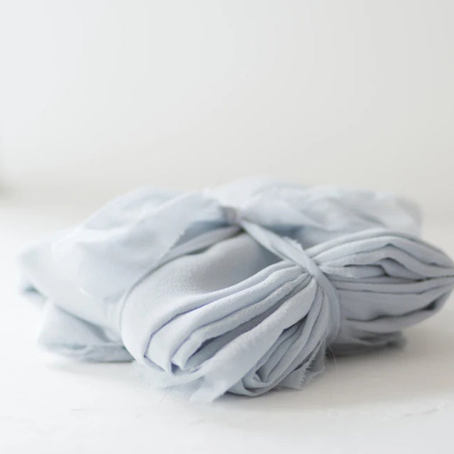 STELLA WOLFE/Silk table runner/French Blue