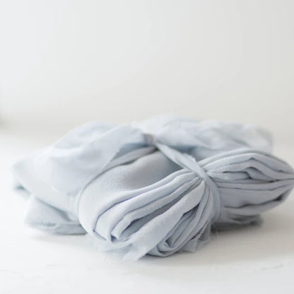 STELLA WOLFE/Silk table runner/French Blue