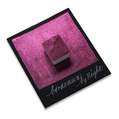 [Available Oct 16 (Fri) at 8 PM] The Creative Kinds / Calligraphy Ink / Single Half Pan Shimmer - Bordeaux by Night