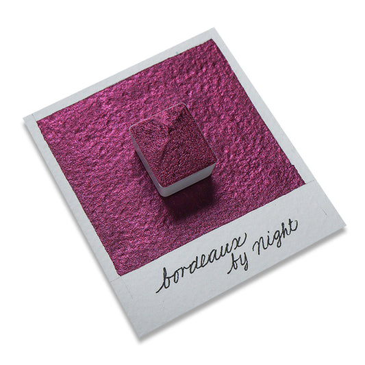 [Available Oct 16 (Fri) at 8 PM] The Creative Kinds / Calligraphy Ink / Single Half Pan Shimmer - Bordeaux by Night