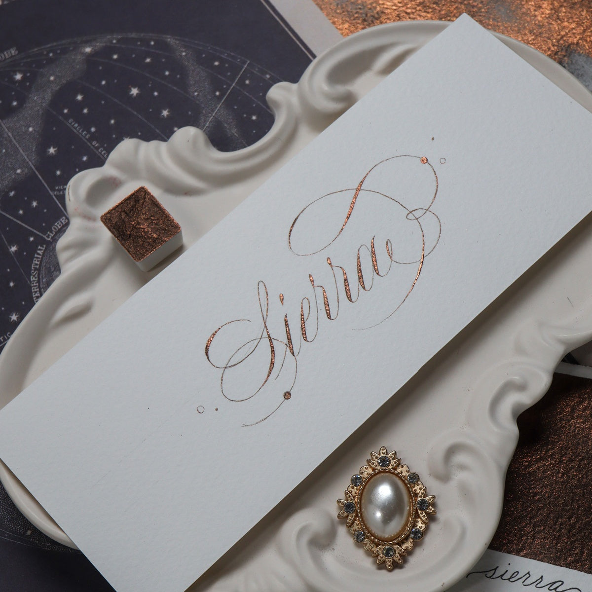 [Release: Fri, Oct 16 at 8 PM] The Creative Kinds / Calligraphy Ink / Single Half Pan Shimmer - Sierra