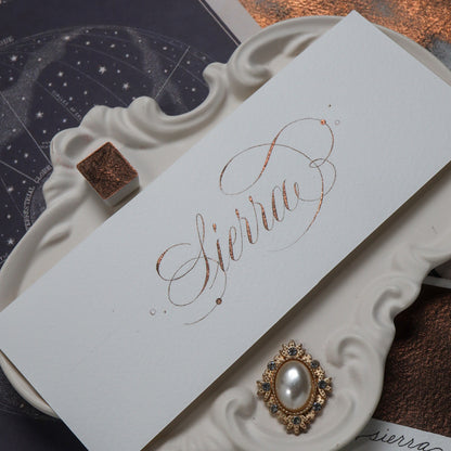 [Release: Fri, Oct 16 at 8 PM] The Creative Kinds / Calligraphy Ink / Single Half Pan Shimmer - Sierra