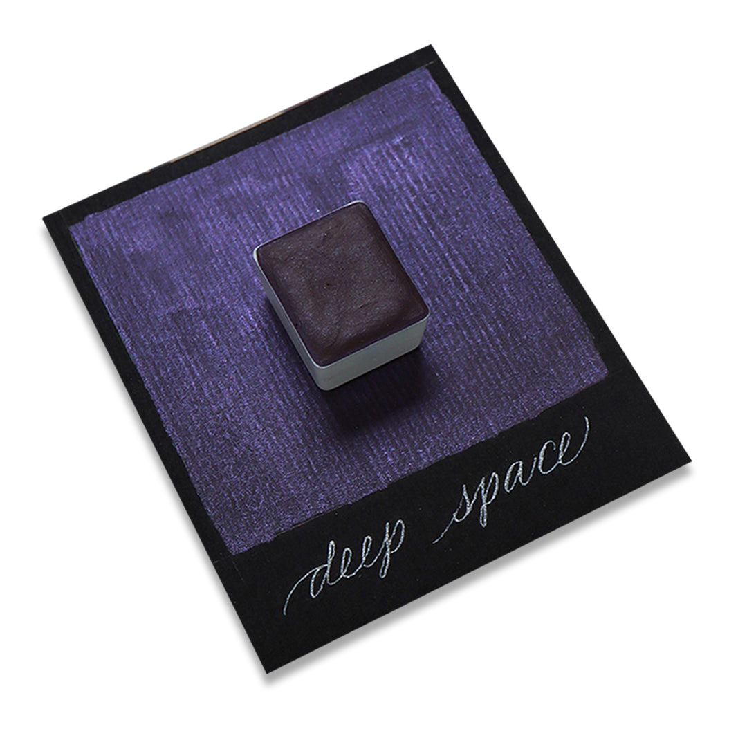 [Available Oct 16 (Fri) at 8 PM] The Creative Kinds / Calligraphy Ink / Single Half Pan Soft Shimmer - Deep Space