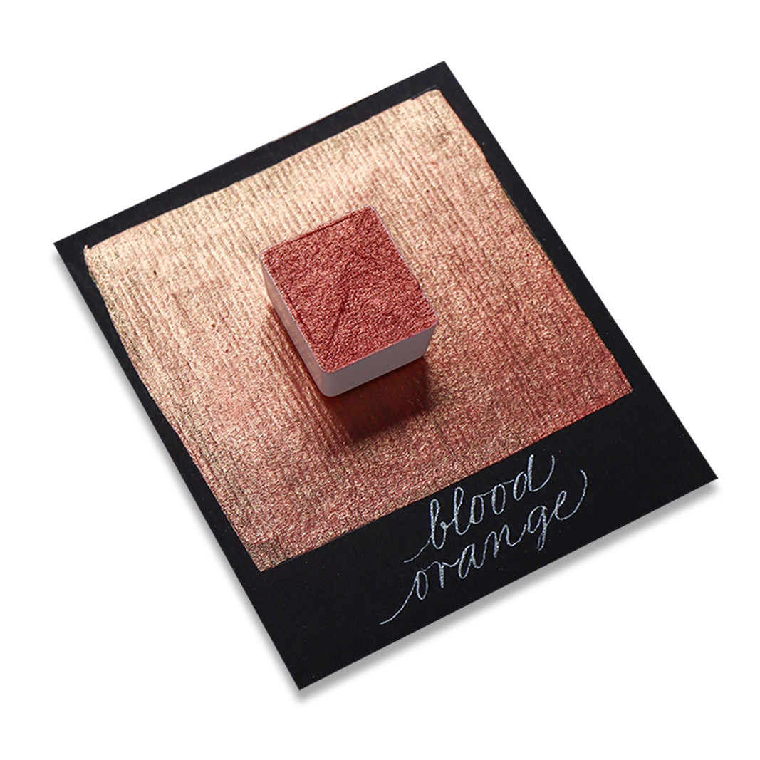 [Available 10/16 (Fri) at 8 PM] The Creative Kinds / Calligraphy Ink / Single Half Pan Shimmer - Blood Orange