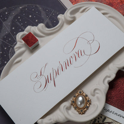 [Available Oct 16 (Fri) at 8:00 PM] The Creative Kinds / Calligraphy Ink / Single Half Pan Shimmer - Supernova