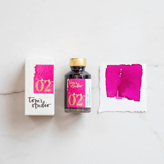 Tom's Studio/インク/Fountain Pen Ink - 02 Rasberry Sorbet