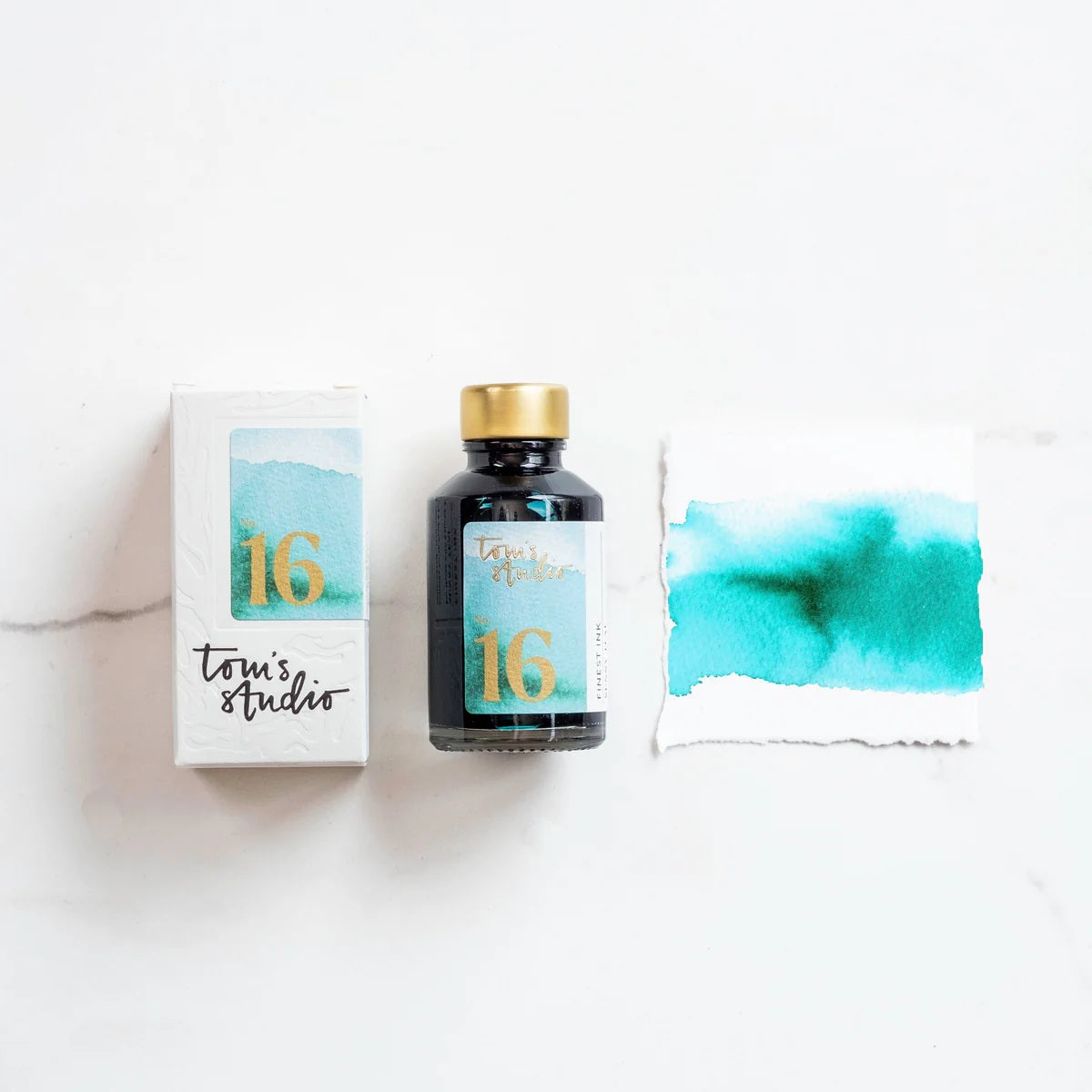 Tom's Studio/インク/Fountain Pen Ink - 16 Sunny Teal