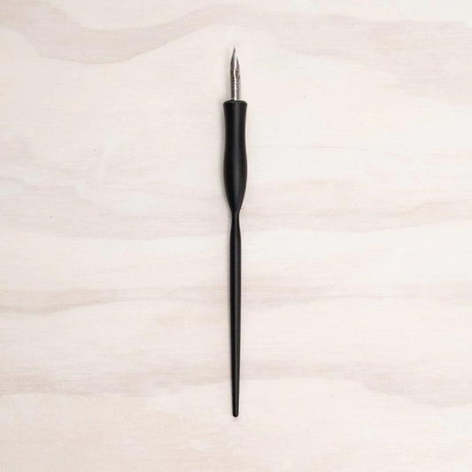 Tom's Studio/カリグラフィーホルダー/Flourish Curve - Straight Calligraphy Pen Black