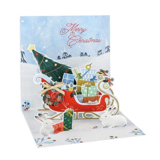 UP WITH PAPER/シングルカード/Christmas Sleigh