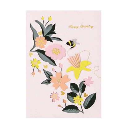 UWP LUXE/Single Card/Floral Birthday