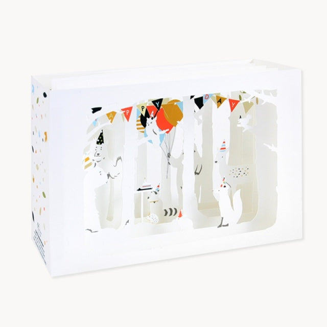 UWP LUXE/Single Card/Woodland Birthday