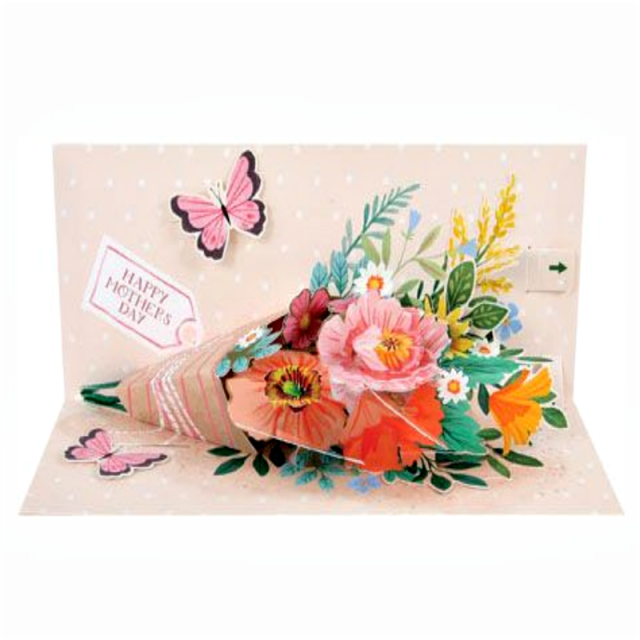 Up With Paper/Single Card/Floral Bouquet