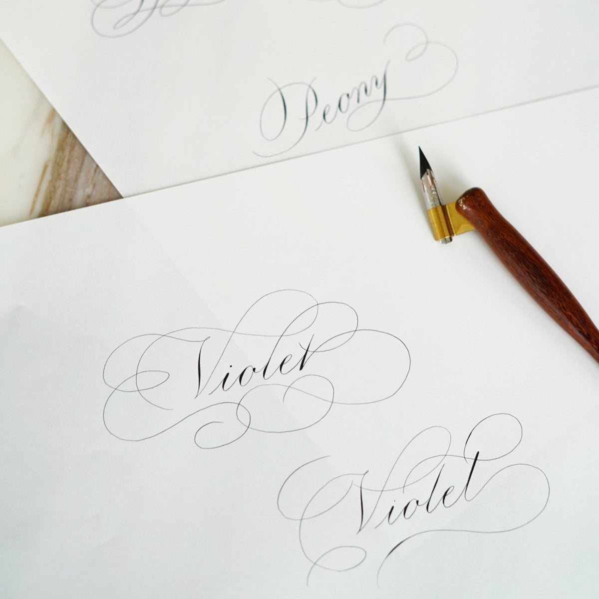 Saori Hamaguchi - Modern Calligraphy Flourishing初級コース 2025年10月-2026年3月