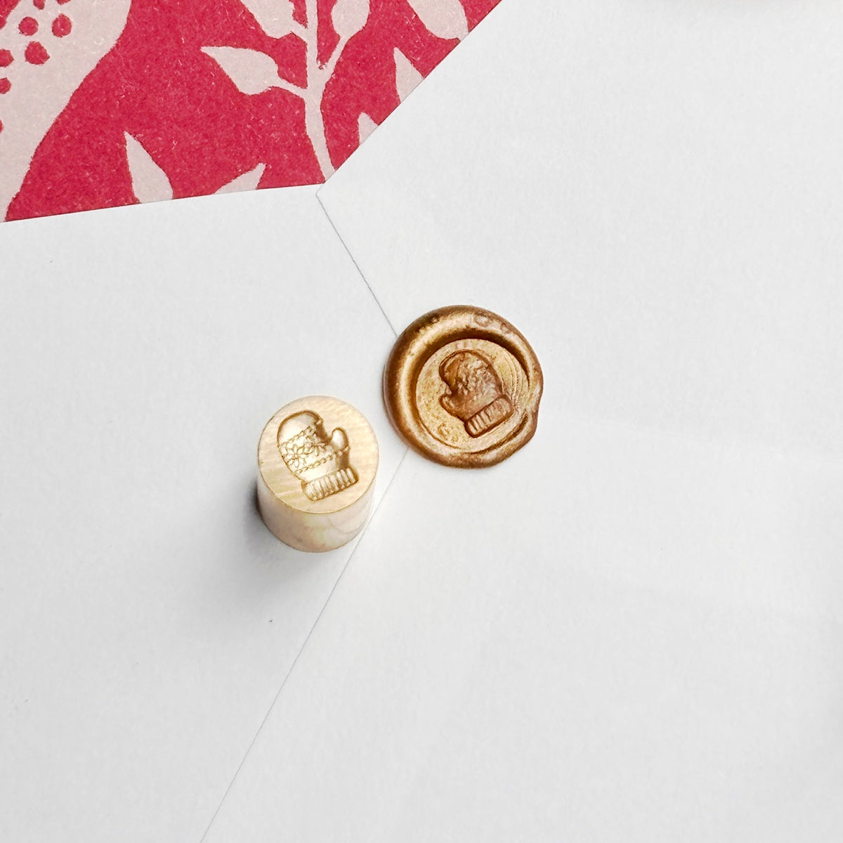 Written Word Calligraphy/シーリングスタンプ/Mini Wax Seal Head - Mitten