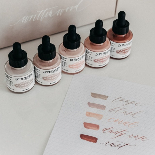 Written Word Calligraphy/カリグラフィーインク/Warm Tone Calligraphy Ink Set of 5
