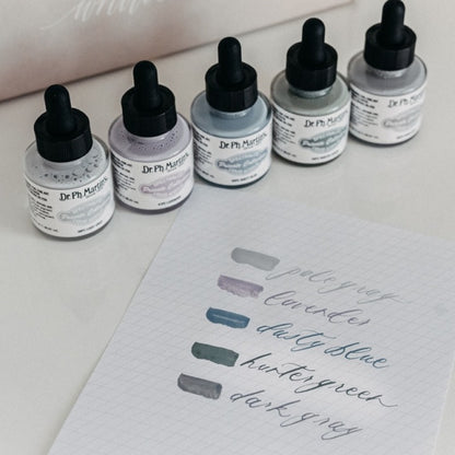 Written Word Calligraphy/カリグラフィーインク/Cool Tone Calligraphy Ink Set of 5