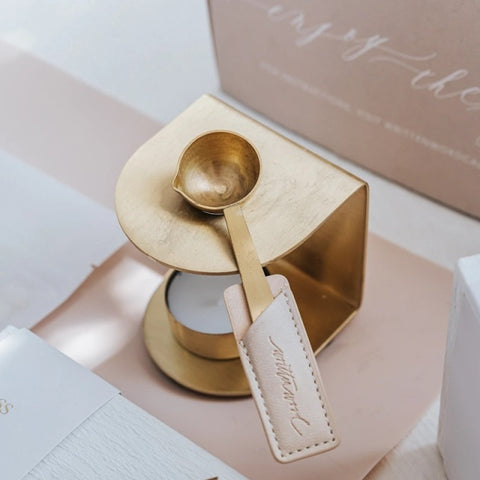 Written Word Calligraphy/シーリングワックス炉/Brass Wax Seal Stove and Spoon