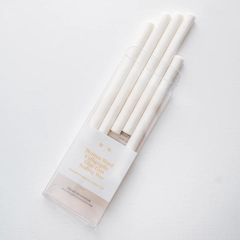 Written Word Calligraphy/White Glue Gun Sealing Wax