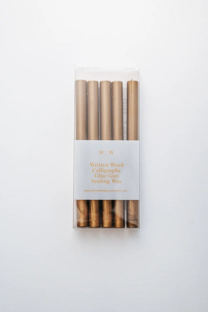 Written Word Calligraphy/Glue Gun Sealing Wax/Gold Glue Gun Sealing Wax