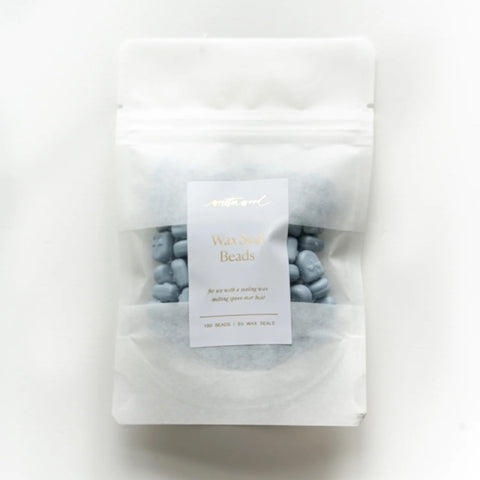 Written Word Calligraphy/ワックスビーズ/Dusty Blue Wax Beads for Wax Seals