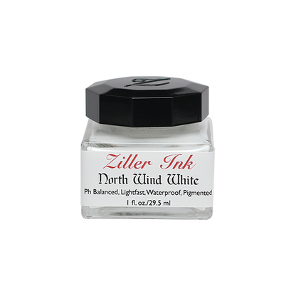 Ziller/カリグラフィーインク/Ziller Ink 1oz：North Wind White