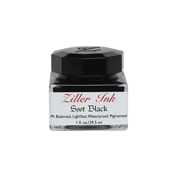 Ziller/カリグラフィーインク/Ziller Ink 1oz：Soot Black