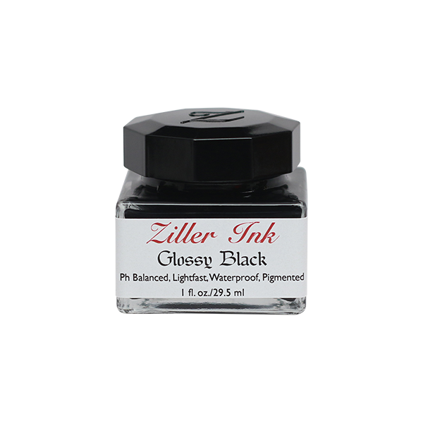 Ziller/カリグラフィーインク/Ziller Ink 1oz：Glossy Black