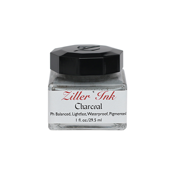 【在庫限り】Ziller/カリグラフィーインク/Ziller Ink 1oz：Charcoal