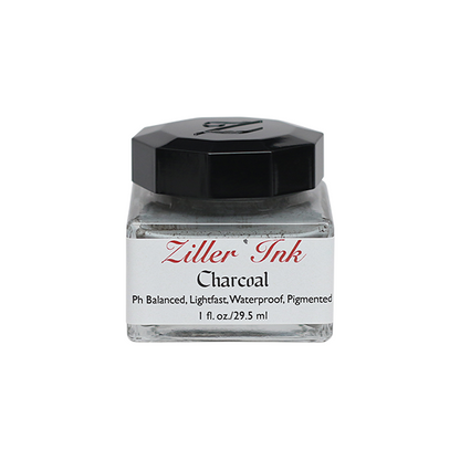 Ziller/カリグラフィーインク/Ziller Ink 1oz：Charcoal