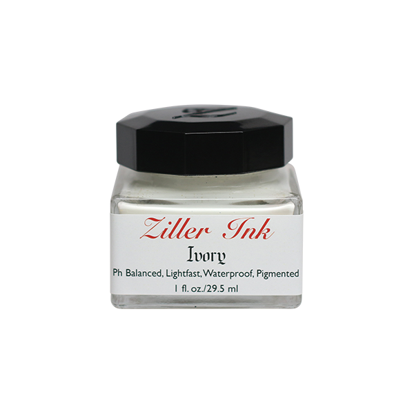 Ziller/カリグラフィーインク/Ziller Ink 1oz：Ivory