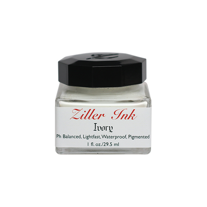 【在庫限り】Ziller/カリグラフィーインク/Ziller Ink 1oz：Ivory