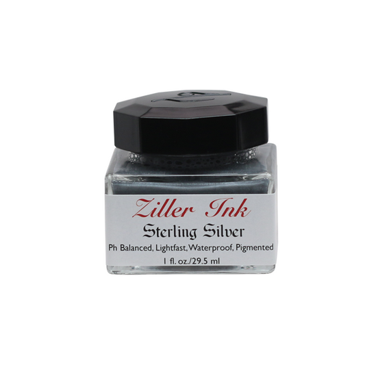 【在庫限り】Ziller/カリグラフィーインク/Ziller Ink 1oz : Sterling Silver