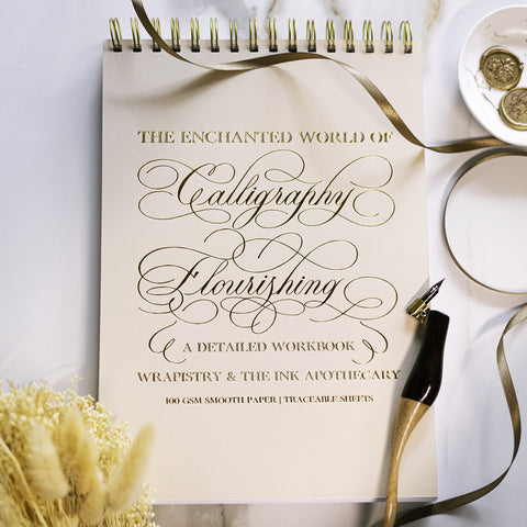 Amruta Walvekar/カリグラフィー書籍/The Enchanted World of Calligraphy Flourishing Workbook