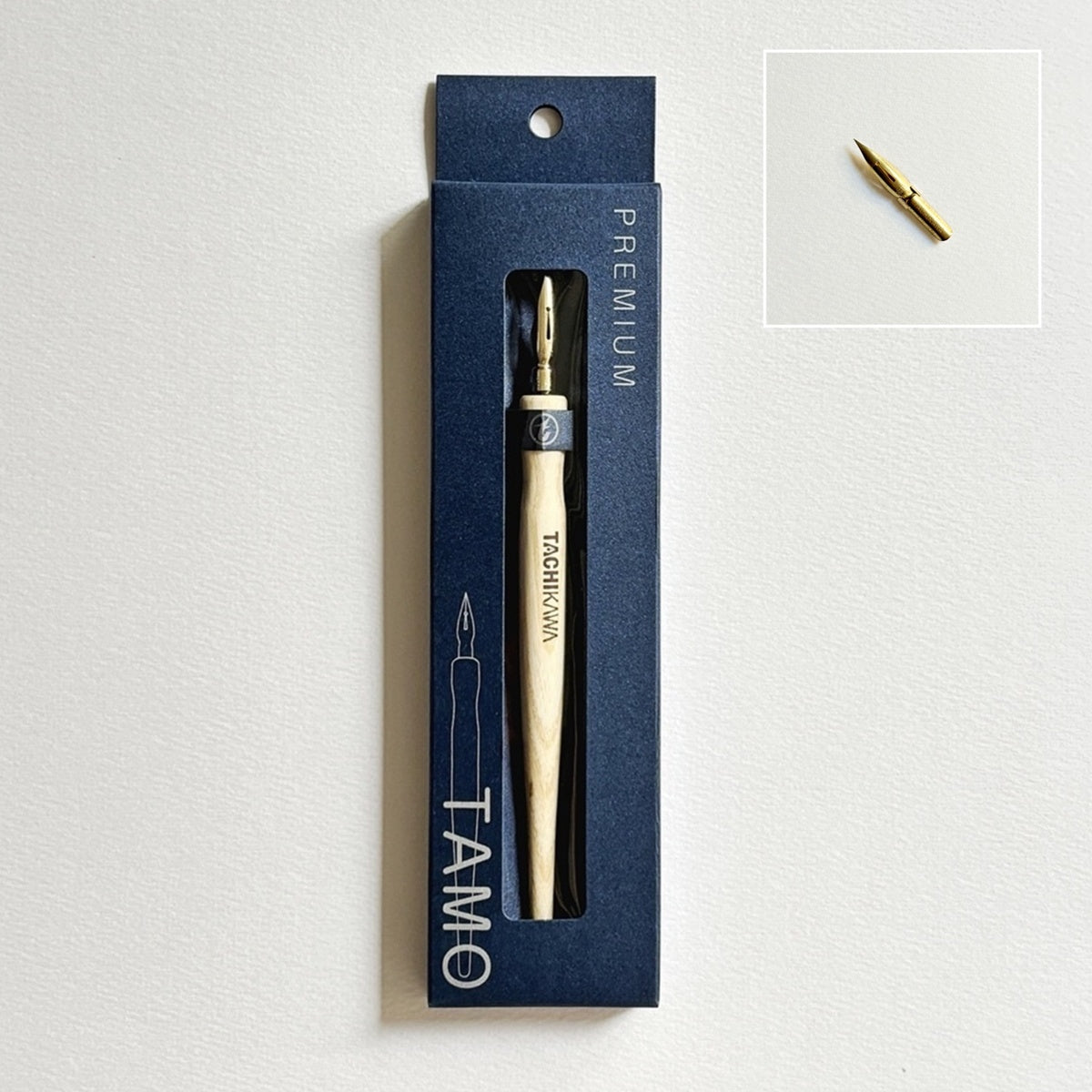 【リザーバー付きサジペン プレゼント】TACHIKAWA/カリグラフィーホルダー/プレミアムフリーペン軸 - TAMO ナチュラル