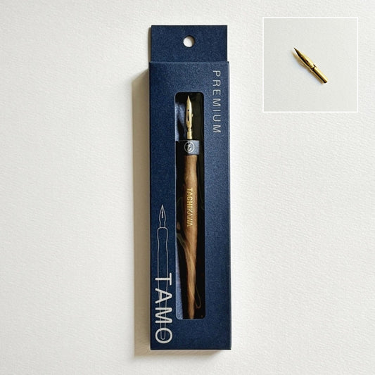 [Free Reservoir Pen] TACHIKAWA/Calligraphy Holder/Premium Free Pen Holder - TAMO Chocolat