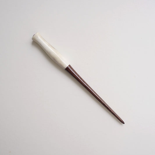 DAO HUY HOANG/カリグラフィーホルダー/Antler＆Walnut Segment Straight Pen Holder for Square Nib