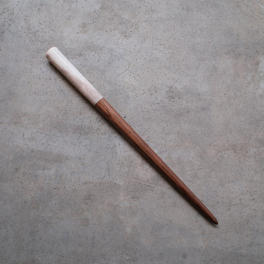 DAO HUY HOANG/Calligraphy Holder/Antler＆Walnut Segment Straight Pen Holder