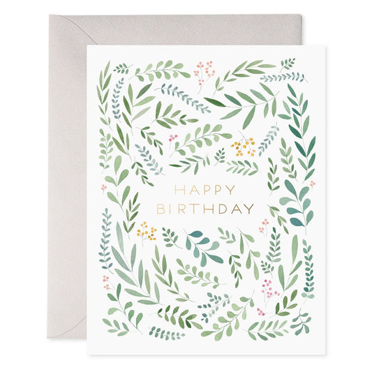 E.Frances/Single Card/Pretty Leaves Birthday