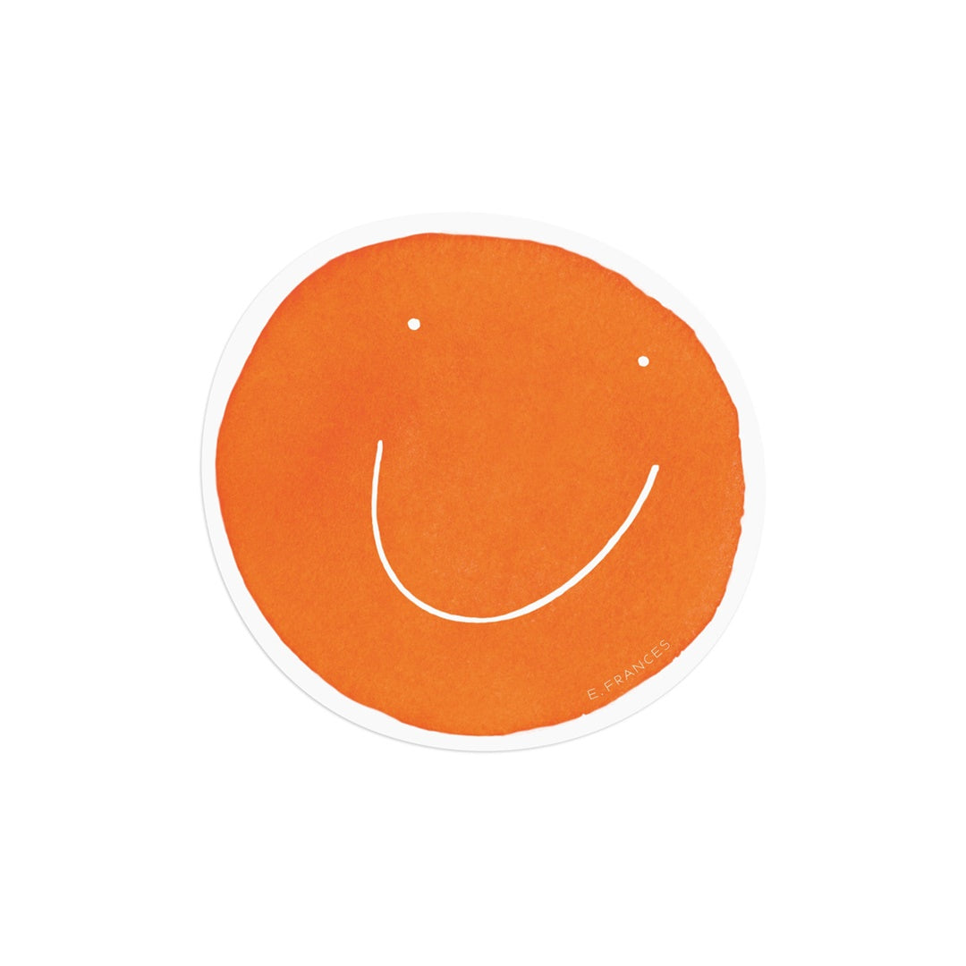 E.Frances/ステッカー/Orange Smily Sticker
