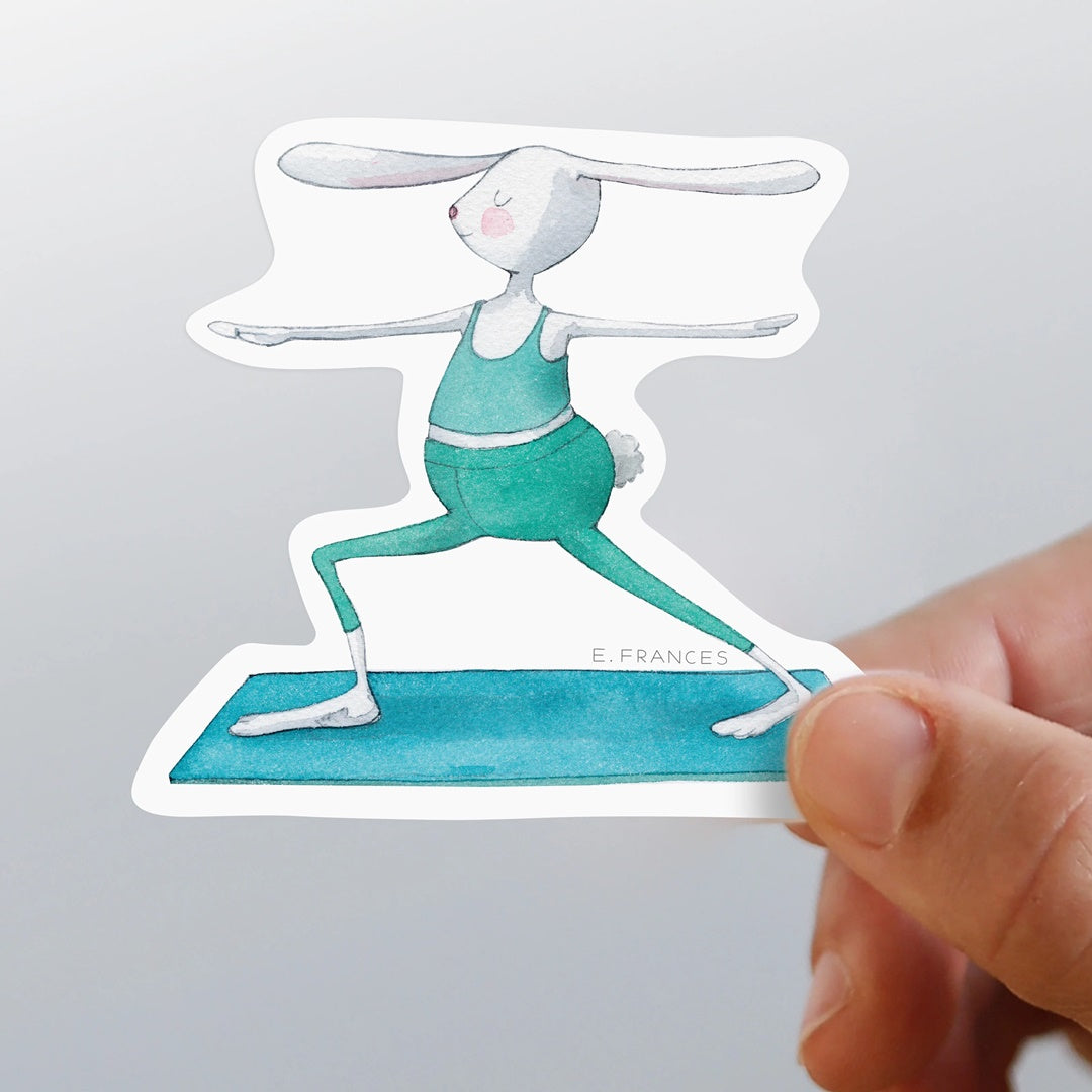 E.Frances/ステッカー/Yoga Bunny Sticker