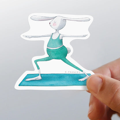 E.Frances/ステッカー/Yoga Bunny Sticker