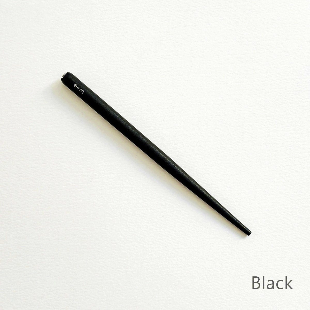 e+m Holzprodukte/カリグラフィーホルダー/SAGITTARIUS Federhalterペン軸 - Black