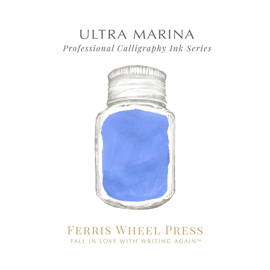 Ferris Wheel Press/Calligraphy Ink/Fanciful Events Collection - Ultra Marina 28ml