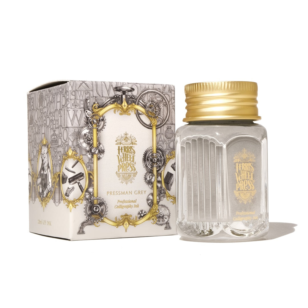 Ferris Wheel Press/Calligraphy Ink/Fanciful Events Collection - Pressman Grey 28ml