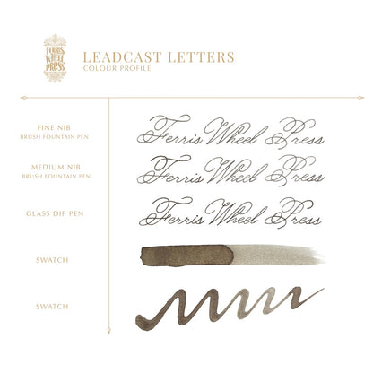 Ferris Wheel Press/Ink Pots/Leadcast Letters 10ml Ink Pots