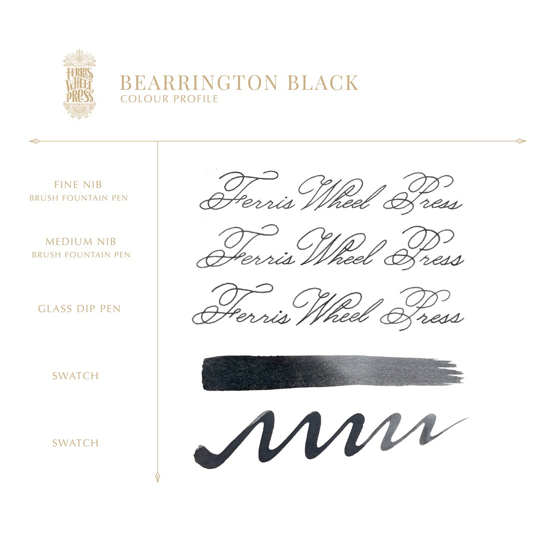 Ferris Wheel Press/インク/Bearrington Black 38ml | ペーパーツリー