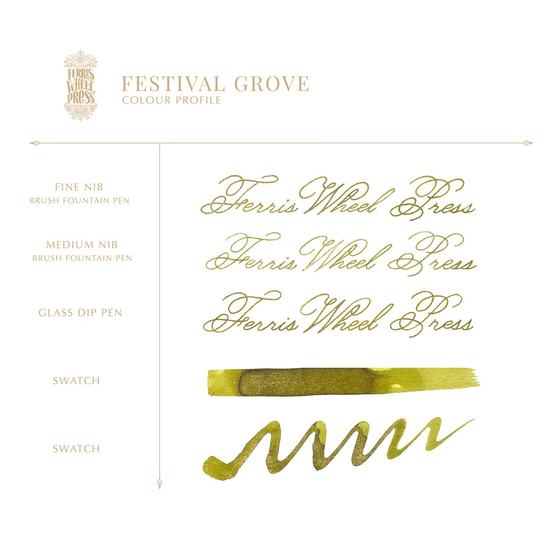 Ferris Wheel Press/Ink Pots/Festival Grove 10ml Ink Pots