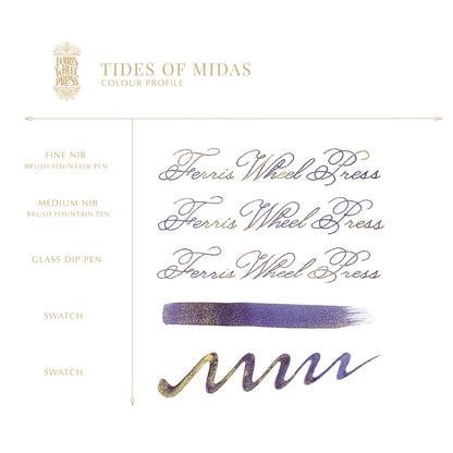 Ferris Wheel Press/Ink Pots/Tides of Midas 10ml Ink Pots