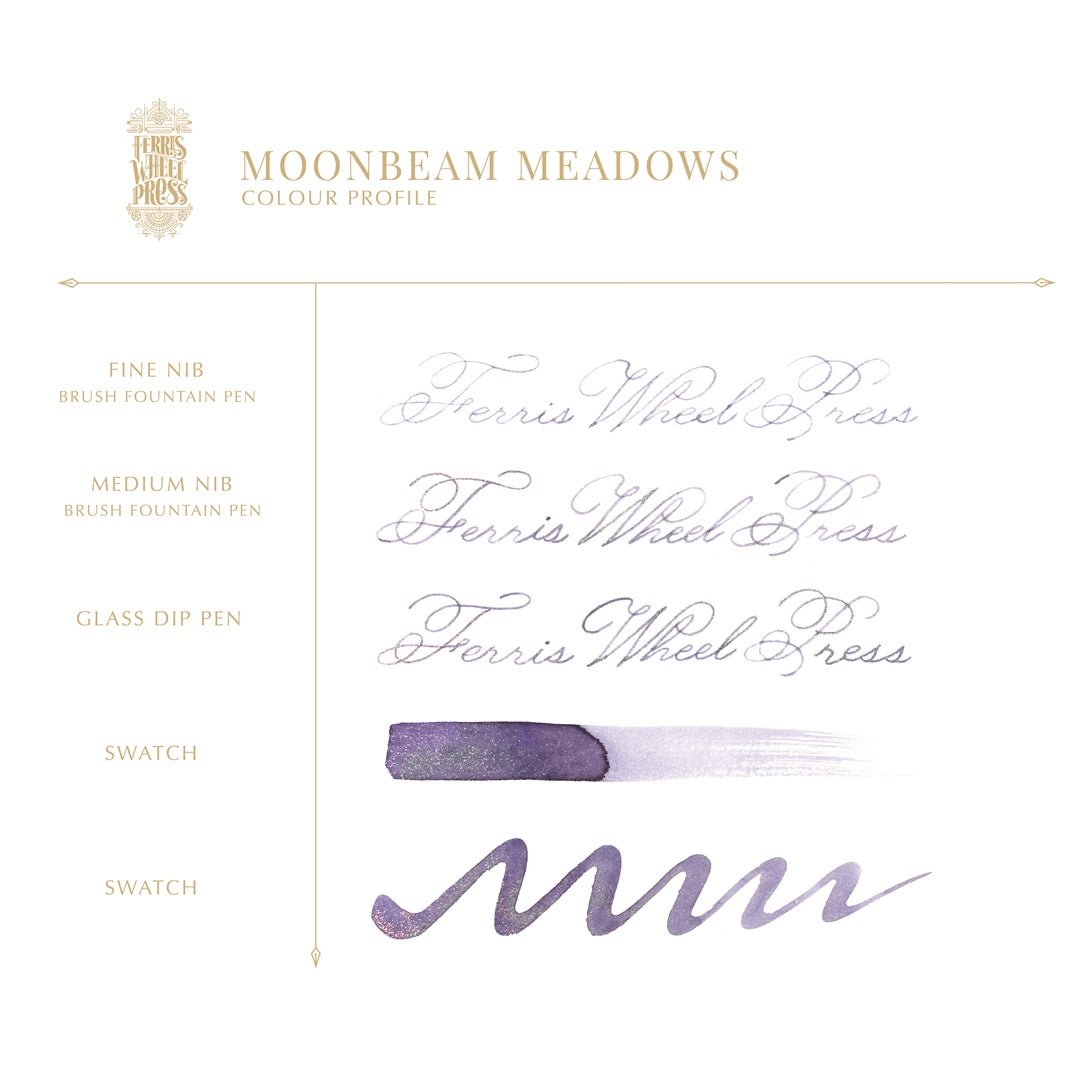 【1/3発売】Ferris Wheel Press/インクポット/Moonbeam Meadows 10ml Ink Pots